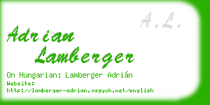 adrian lamberger business card